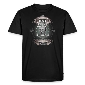Niklas Luhmann Quote Shirt - Männer Premium Bio T-Shirt - Schwarz - Vorne - Nico (187cm)