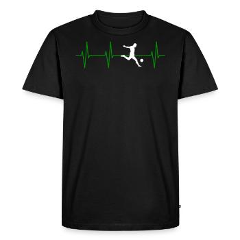 Cadeau de football pour votre mère et votre père - T-shirt Premium bio Homme - noir - Devant - Nico (187cm)
