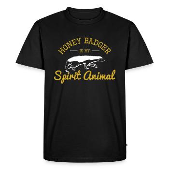 Ratel Mammifère - T-shirt Premium bio Homme - noir - Devant - Nico (187cm)