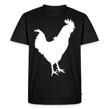 Le coq - T-shirt Premium bio Homme - noir - Devant - Nico (187cm)