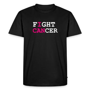 Lutte contre le cancer Cancer Cancer Hospital - T-shirt Premium bio Homme - noir - Devant - Nico (187cm)
