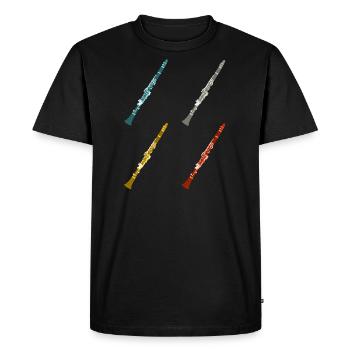 clarinette clarinette - T-shirt Premium bio Homme - noir - Devant - Nico (187cm)