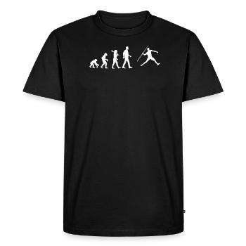 Javelin - Men's Premium Organic T-Shirt - black - Front - Nico (187cm)