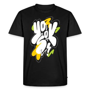YO SOY - Men's Premium Organic T-Shirt - black - Front - Nico (187cm)