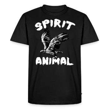HAWK - Men's Premium Organic T-Shirt - black - Front - Nico (187cm)