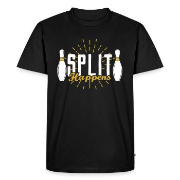 Bowling say - Men's Premium Organic T-Shirt - black - Front - Nico (187cm)