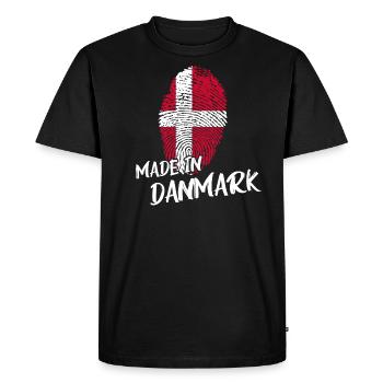 Denmark danmark DNA - Men's Premium Organic T-Shirt - black - Front - Nico (187cm)