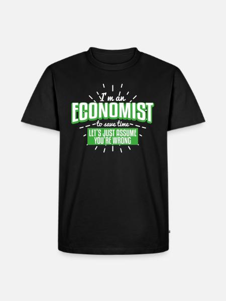 Economist - Men's Premium Organic T-Shirt - black