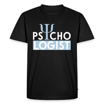 psychologue - T-shirt Premium bio Homme - noir - Devant - Nico (187cm)