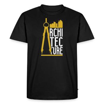 Architecture - Men's Premium Organic T-Shirt - black - Front - Nico (187cm)