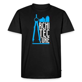 Architecture - Men's Premium Organic T-Shirt - black - Front - Nico (187cm)