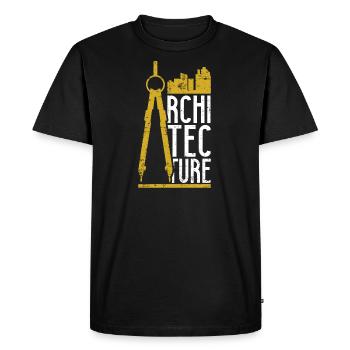 Architecture - Men's Premium Organic T-Shirt - black - Front - Nico (187cm)