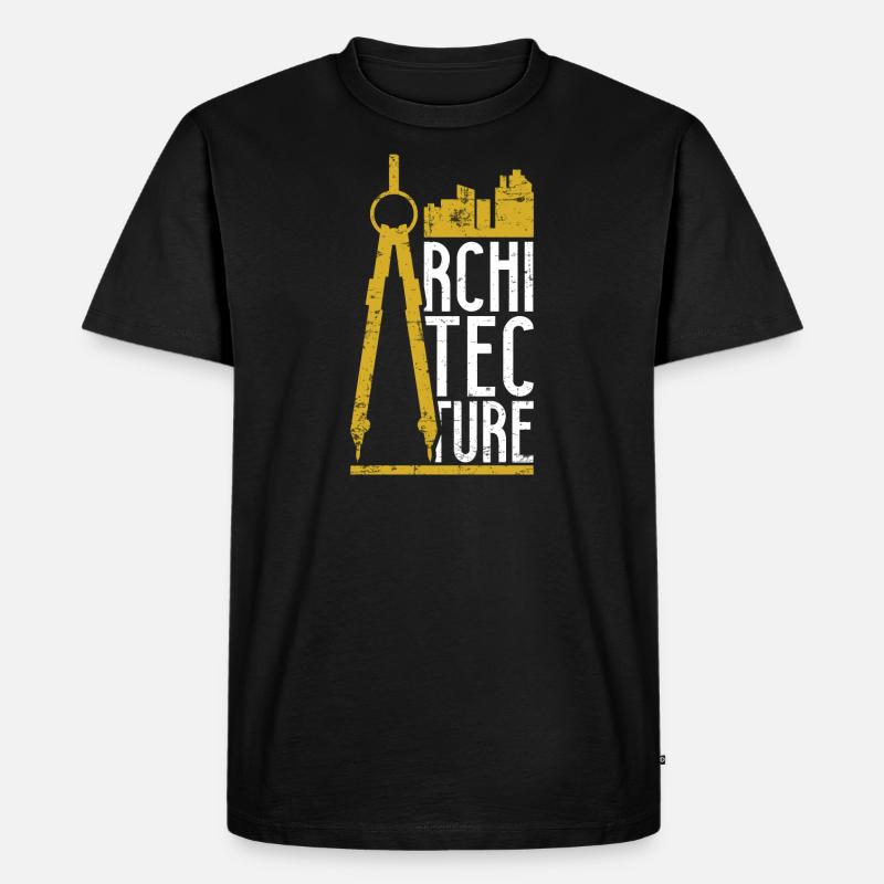 Die Architektur - Männer Premium Bio T-Shirt - Schwarz