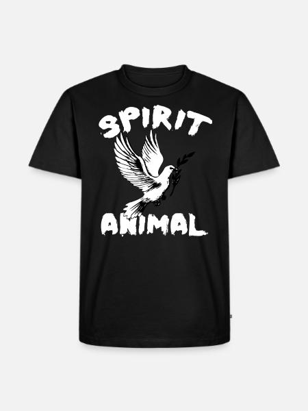 DOVE - Men's Premium Organic T-Shirt - black