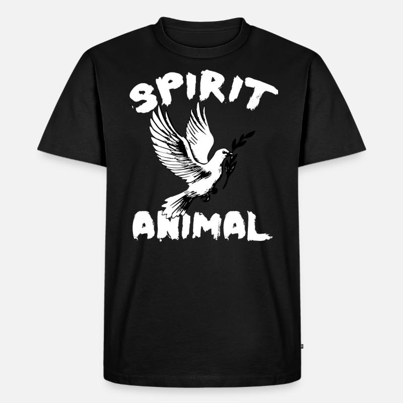 DOVE - Männer Premium Bio T-Shirt - Schwarz