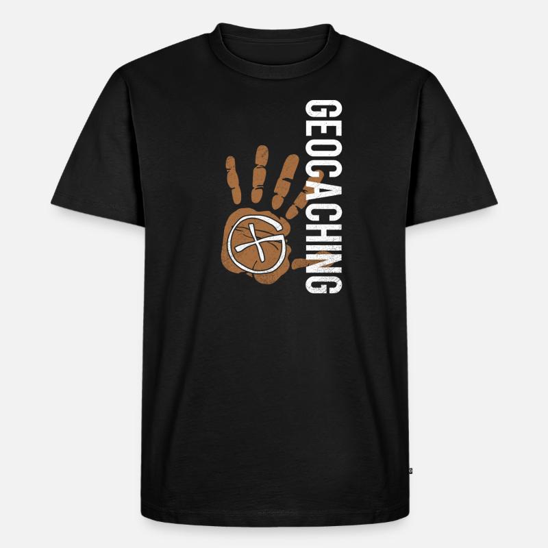 geocaching Geschenk - Männer Premium Bio T-Shirt - Schwarz