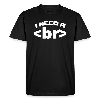 Programmer computer code informatics gift - Men's Premium Organic T-Shirt - black - Front - Nico (187cm)