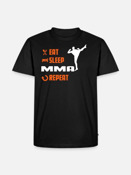 EAT SLEEP MMA - Mma Tshirt - Men's Premium Organic T-Shirt - black
