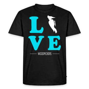 pivert - T-shirt Premium bio Homme - noir - Devant - Nico (187cm)