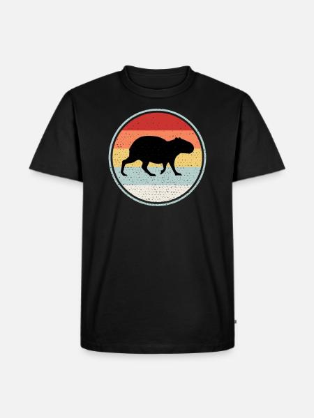 Capybara - Men's Premium Organic T-Shirt - black