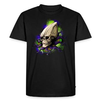 Alien BONE SQL - T-shirt Premium bio Homme - noir - Devant - Nico (187cm)
