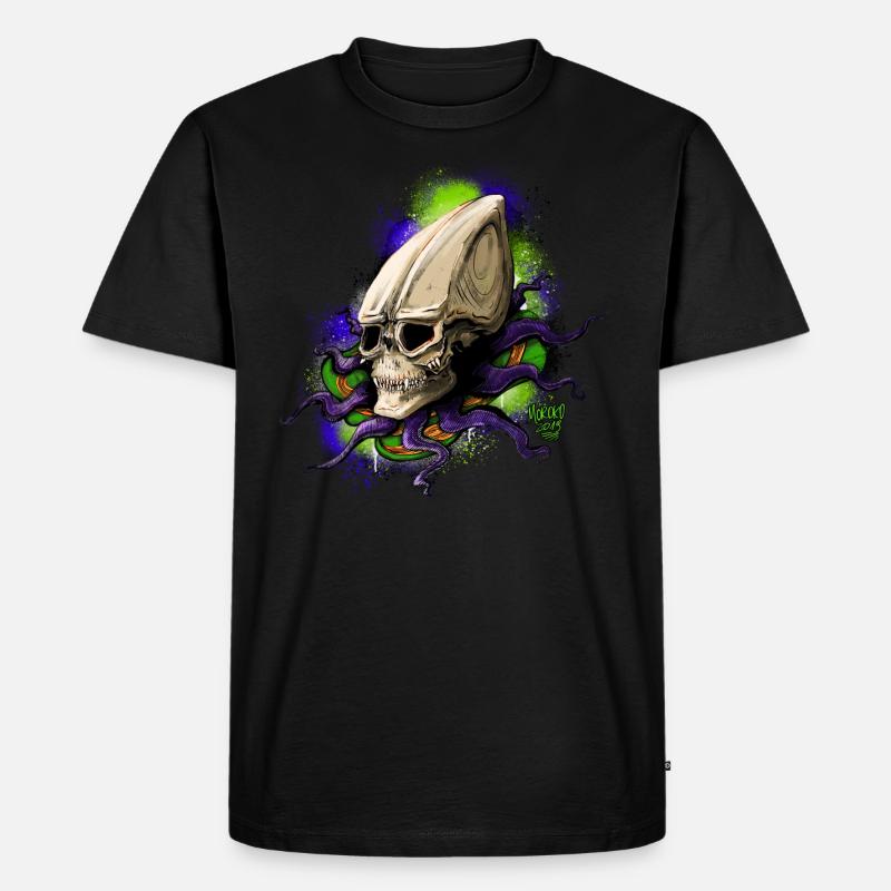Alien BONE SQL - Men's Premium Organic T-Shirt - black