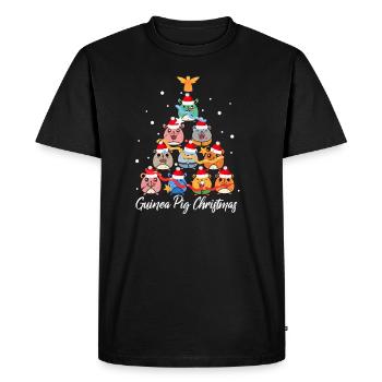 Noël Cobaye Cobaye Cadeau - T-shirt Premium bio Homme - noir - Devant - Nico (187cm)