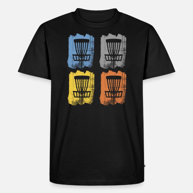 discgolf - Männer Premium Bio T-Shirt - Schwarz