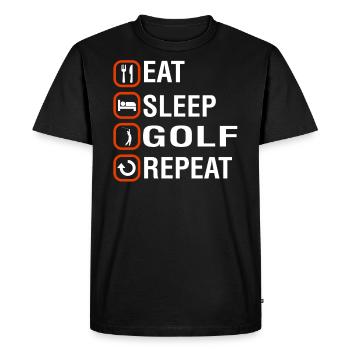 Cadeau d'anniversaire de golf drôle - T-shirt Premium bio Homme - noir - Devant - Nico (187cm)