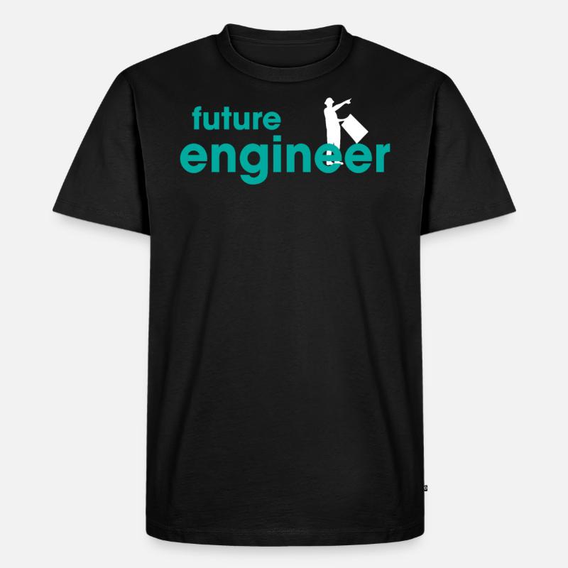Future Engineer - Männer Premium Bio T-Shirt - Schwarz