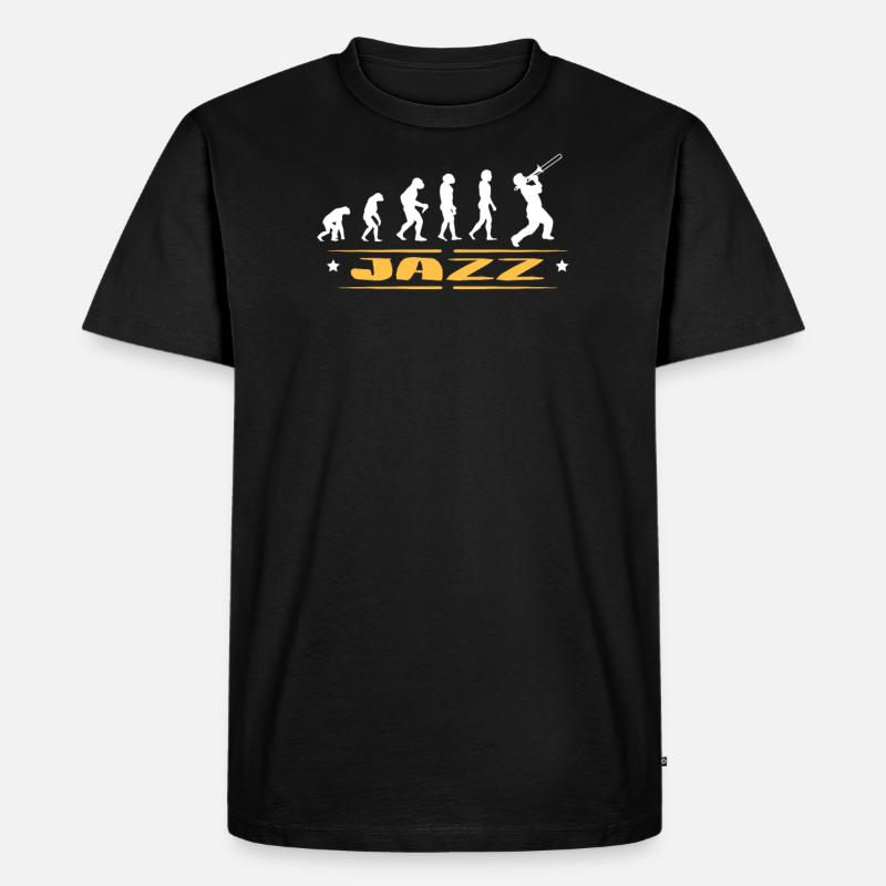 EVOLUTION JAZZ - T-shirt Premium bio Homme - noir
