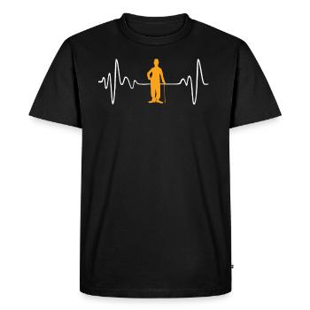 Actor - Men's Premium Organic T-Shirt - black - Front - Nico (187cm)