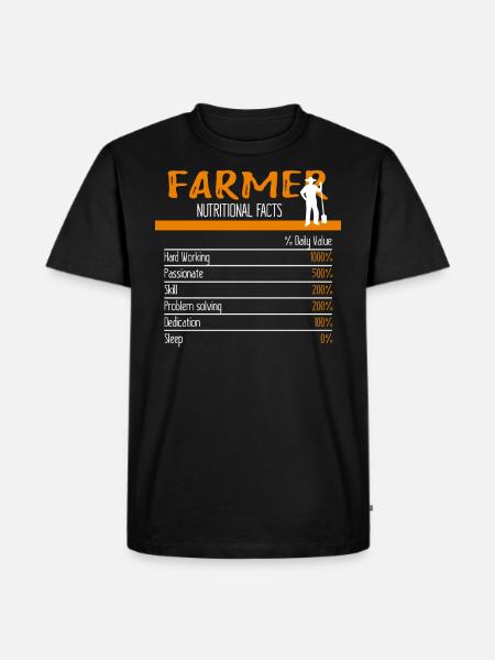 Farmer ingredients - Men's Premium Organic T-Shirt - black