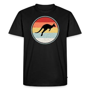 Crveni Klokan - T-shirt Premium bio Homme - noir - Devant - Nico (187cm)