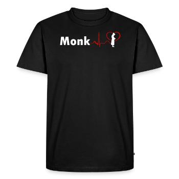 GRANDE CONCEPTION DE BATTEMENT CARDIAQUE - T-shirt Premium bio Homme - noir - Devant - Nico (187cm)