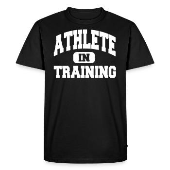 Athlète à l'entraînement - T-shirt Premium bio Homme - noir - Devant - Nico (187cm)