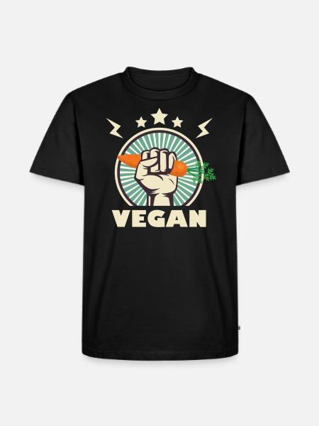 végétalien - T-shirt Premium bio Homme - noir