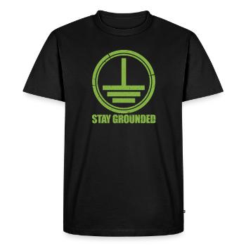 électricien - T-shirt Premium bio Homme - noir - Devant - Nico (187cm)