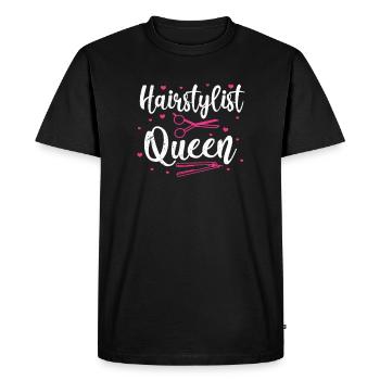 hair stylist - Men's Premium Organic T-Shirt - black - Front - Nico (187cm)