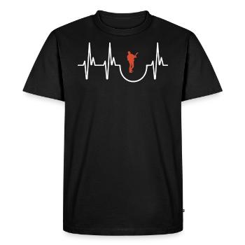 E-Guitar - Men's Premium Organic T-Shirt - black - Front - Nico (187cm)