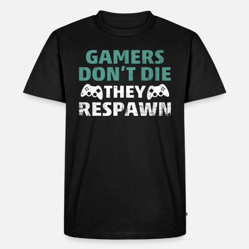 Spielerin - Männer Premium Bio T-Shirt - Schwarz