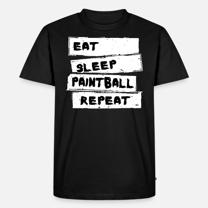 Paintball - Paintball Tee - Männer Premium Bio T-Shirt - Schwarz
