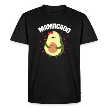 Cadeau de grossesse enceinte avocat - T-shirt Premium bio Homme - noir - Devant - Nico (187cm)