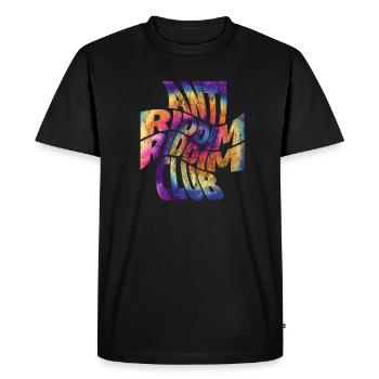 Techno - T-shirt Premium bio Homme - noir - Devant - Nico (187cm)