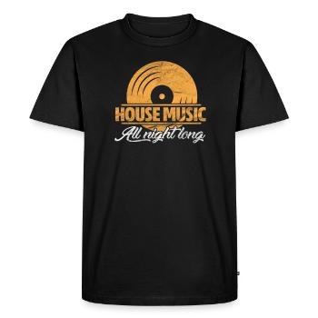 Maison - T-shirt Premium bio Homme - noir - Devant - Nico (187cm)
