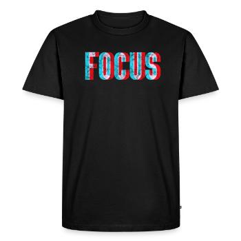 Techno - T-shirt Premium bio Homme - noir - Devant - Nico (187cm)