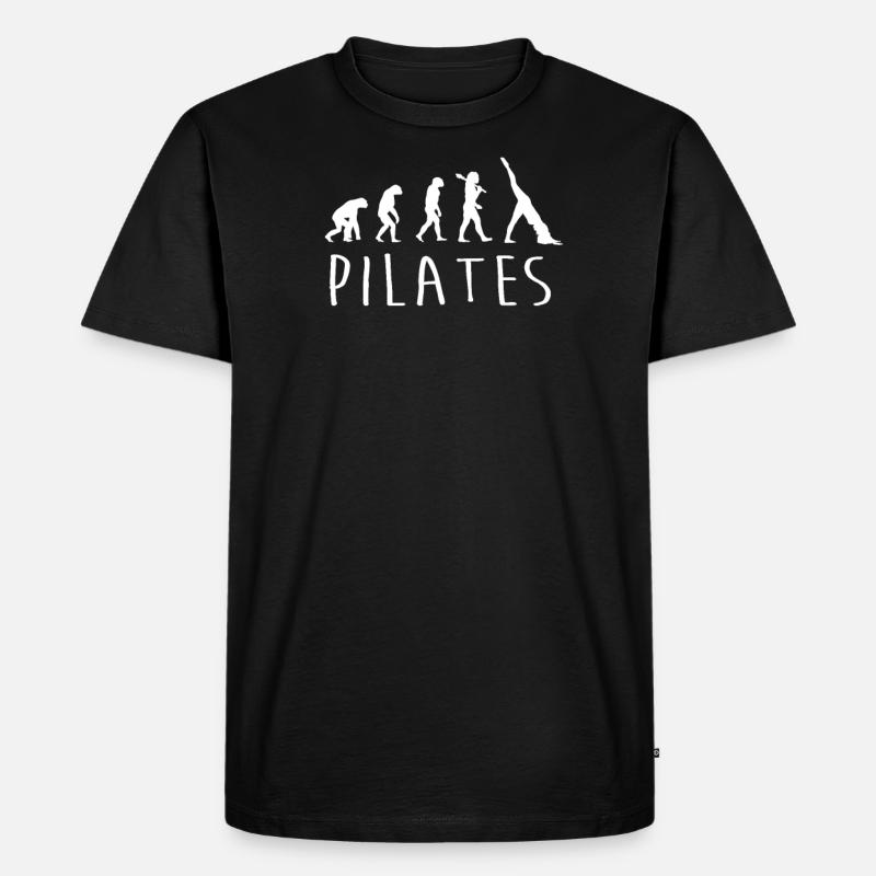 Pilates Evolution - Men's Premium Organic T-Shirt - black