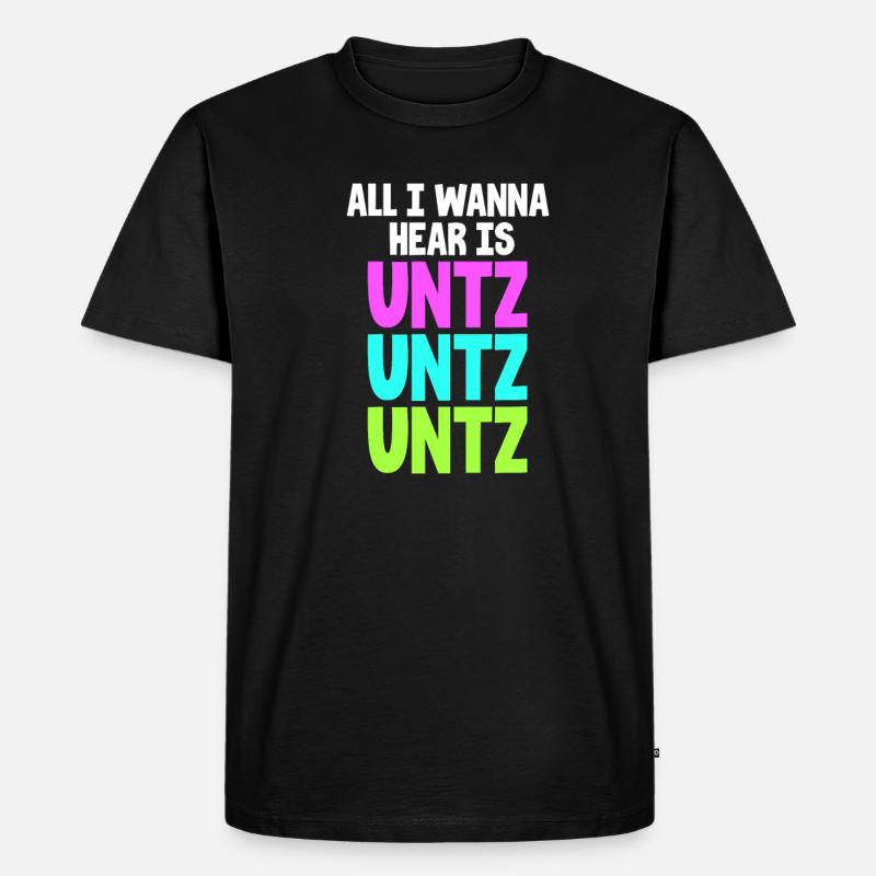 Techno - Männer Premium Bio T-Shirt - Schwarz