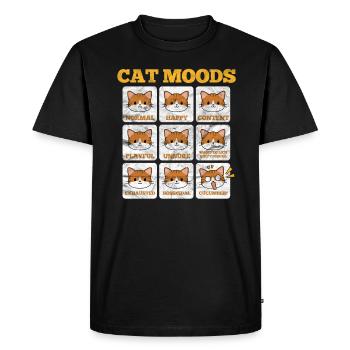 Chats Chat Chat Chat Amour de chat Cadeau - T-shirt Premium bio Homme - noir - Devant - Nico (187cm)