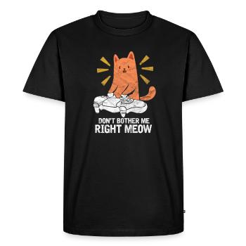 Gamer Chat - T-shirt Premium bio Homme - noir - Devant - Nico (187cm)